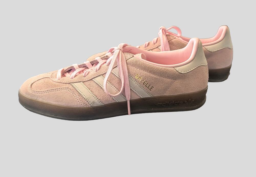 Adidas Gazelle Indoor Sneakers Women’s 8.5 Pink Suede Gum Sole JI2716